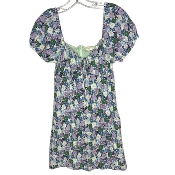 L.A. Hearts/PacSun Floral/Butterfly Puff Sleeve Dress. Size Small. - Picture 1 of 9